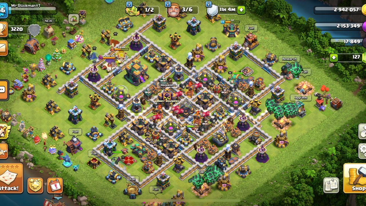 Clash of Clans: Estratégias de Gerenciamento de Recursos e Uso de Gemas